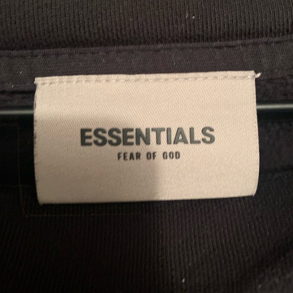 Fear Of God Essentials Black Mock Neck Crewneck FOG XL - Picture 6 of 7